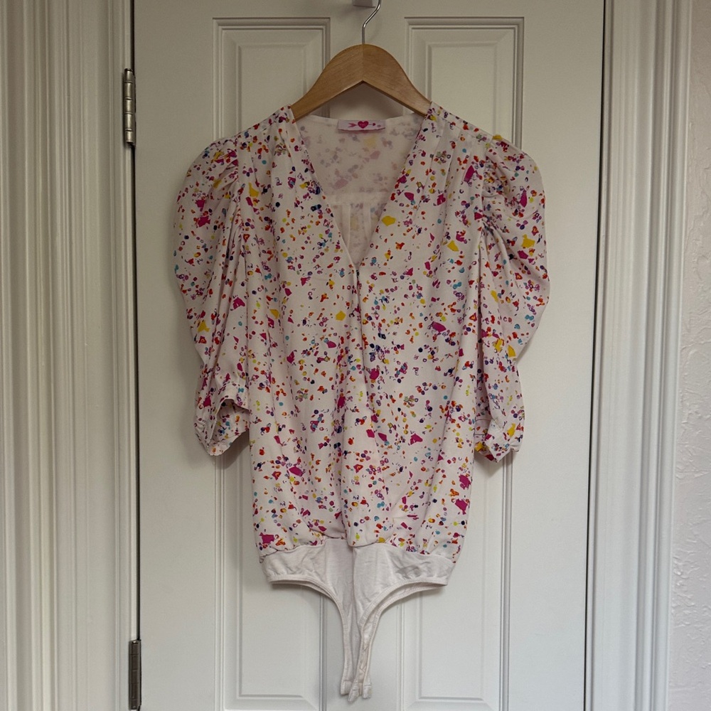 Buddy Love Multicolor Splatter Bodysuit